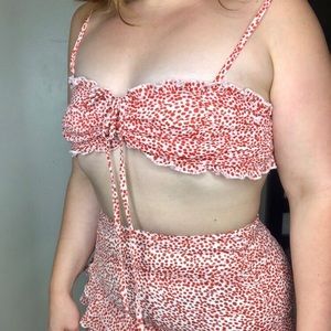 Fashion Nova Collecting Likes Skirt Set Sz Medium